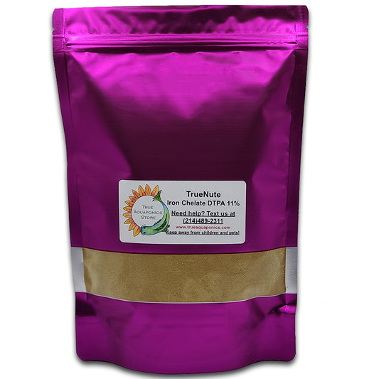 TrueNute Iron Chelate FeDTPA 11% - Essential Iron Supplement for Thriving Aquaponics Systems