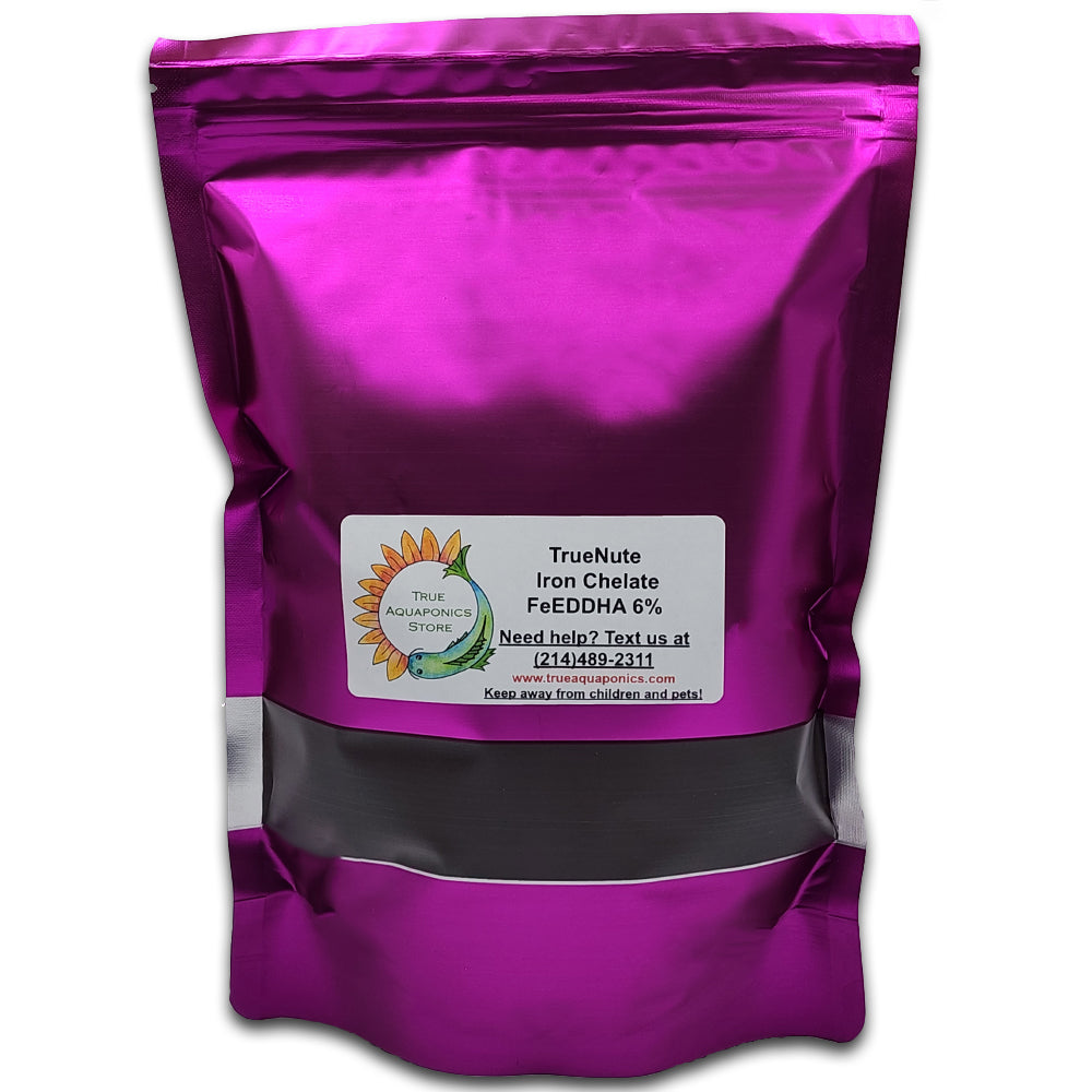 TrueNute Iron Chelate FeEDDHA 6% - Advanced Iron Solution for Thriving Aquaponics Systems